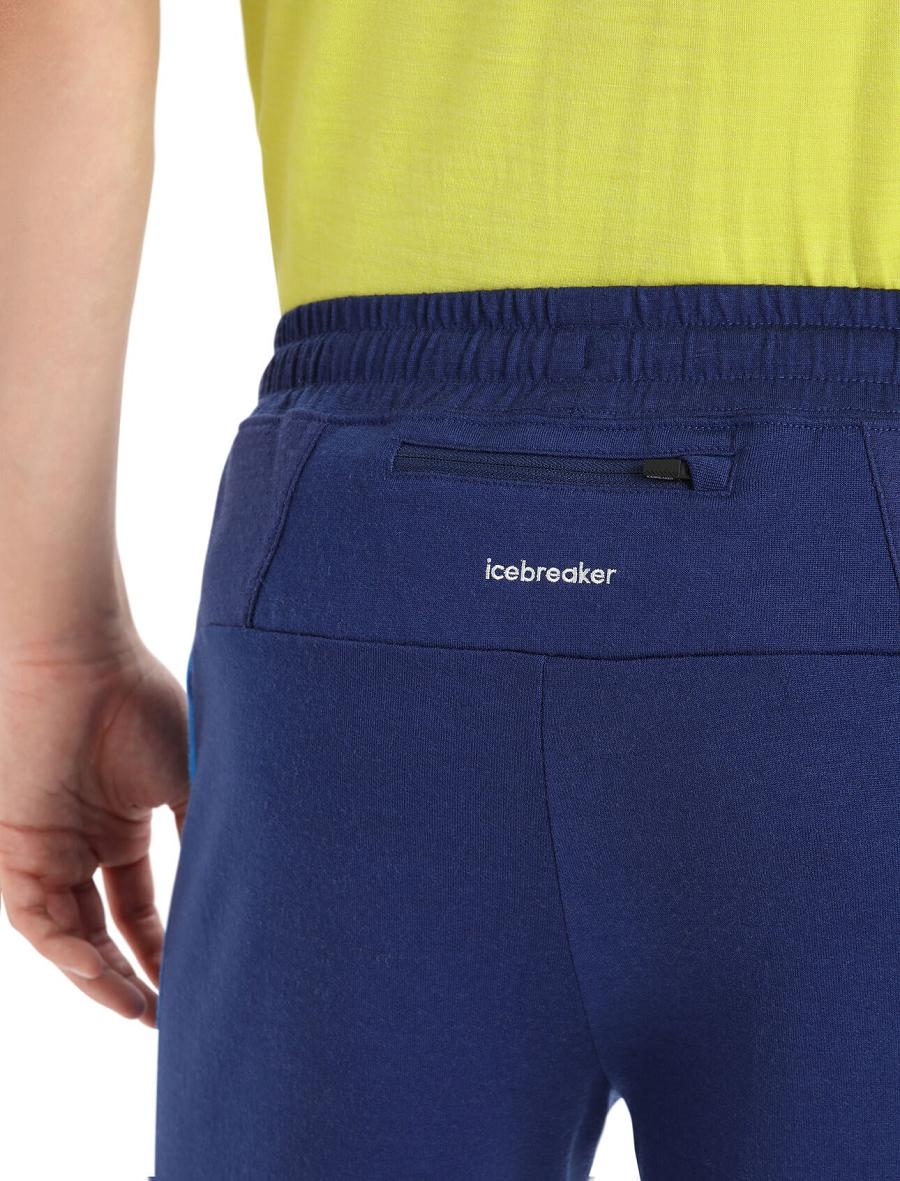 Icebreaker ZoneKnit™ Merino Férfi Jogger Nadrág Királykék Sötétkék | HU 1142KORI